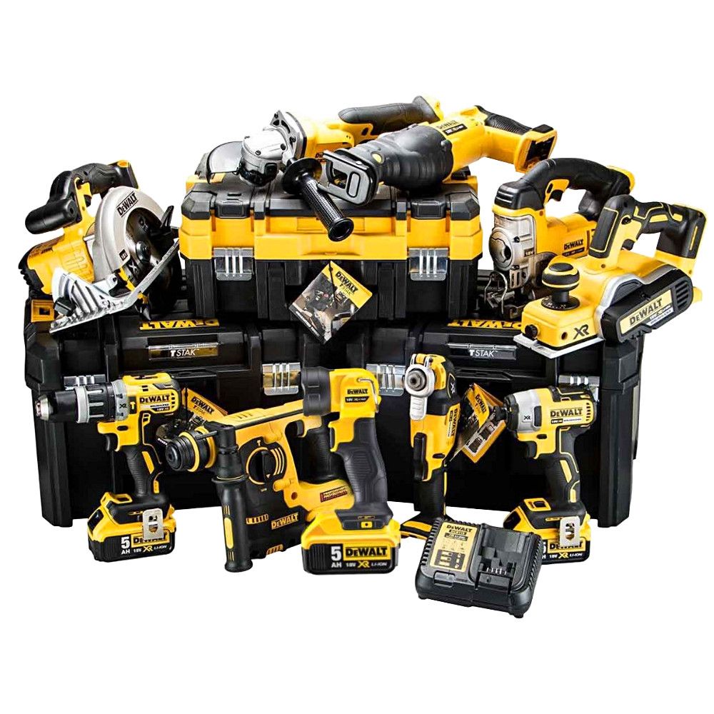 DeWALT DCK10AP3T combiset 10-delig 18V 5,0Ah + TSTAK