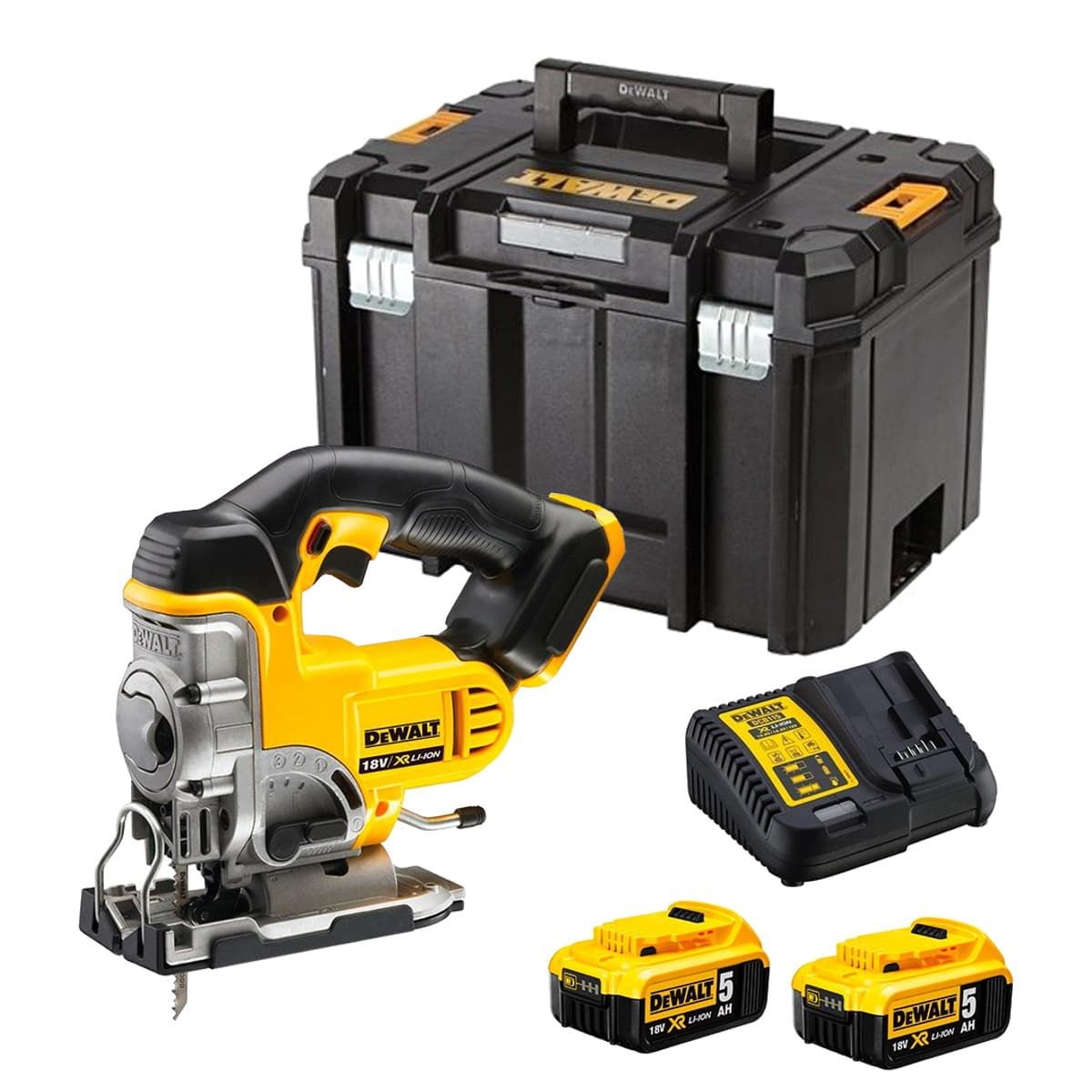 DeWALT DCS331P2 accu decoupeerzaag 18V 5,0Ah + TSTAK