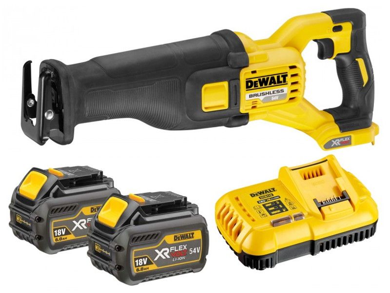 DeWALT DCS388T2 accu reciprozaag 18V/54V 6,0Ah + koffer