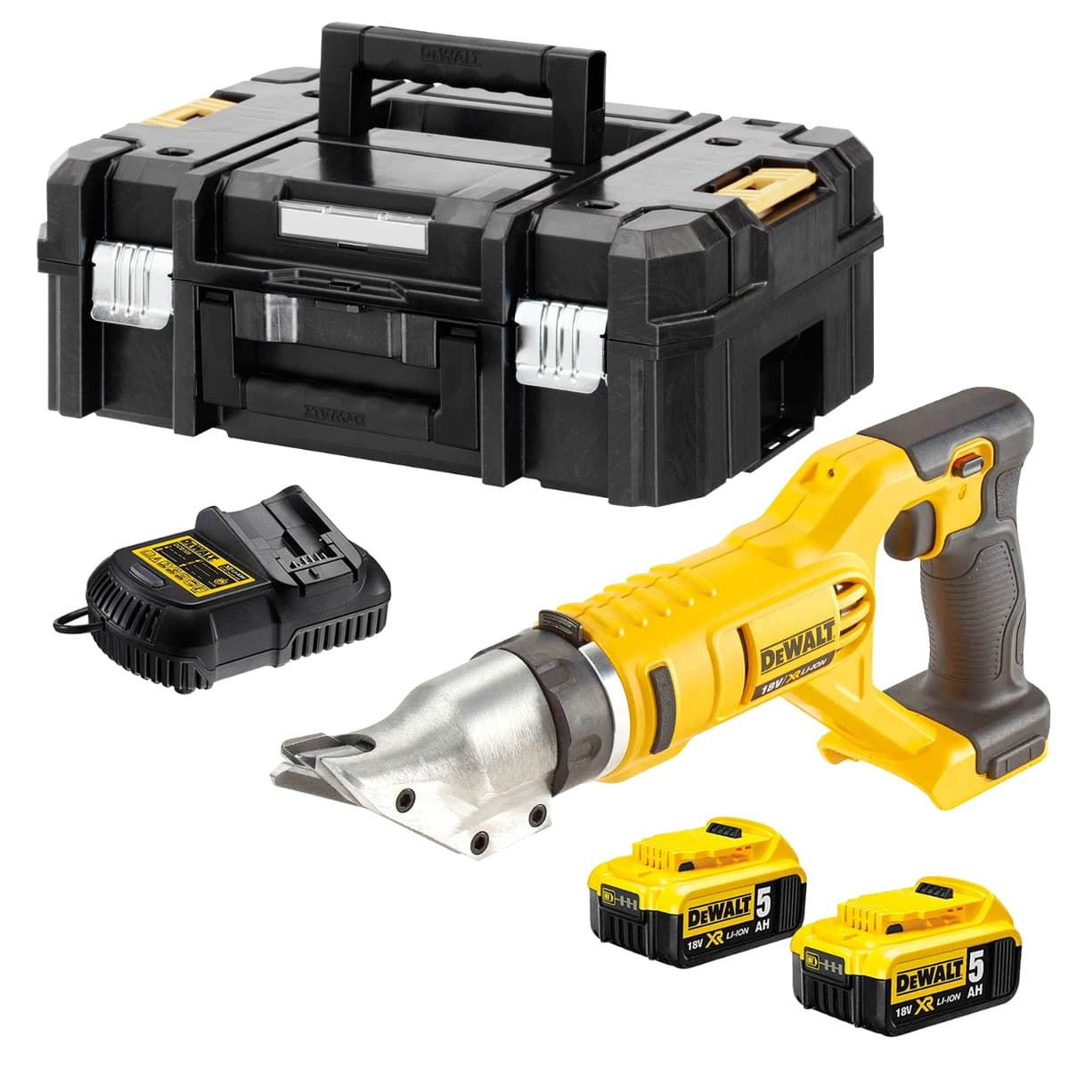 DeWALT DCS491P2 accu plaatschaar 18V 5,0Ah + TSTAK