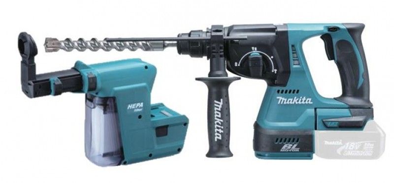 Makita DHR243ZV accu combihamer met stofafzuiging body 18V