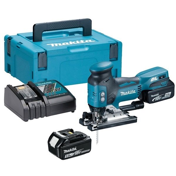 Makita DJV181RMJ accu decoupeerzaag T-greep 18V 4,0Ah + Mbox koffer