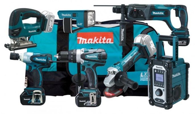 Makita DK180140 combiset 7-delig - 18V 3,0Ah + tas 