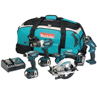 Makita DK18034 4-delige accu comboset 18v 3.0Ah 