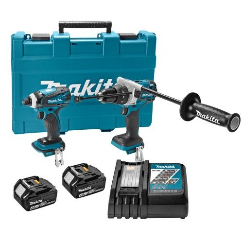 Makita DLX2146T Comboset boormachine slagschroevendraaier 18V 5.0Ah koolborstelloos 