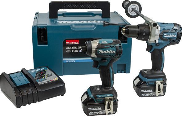 Makita DLX2176TJ set accuklopboormachine en slagschroevendraaier - 18V 5,0Ah + MBox