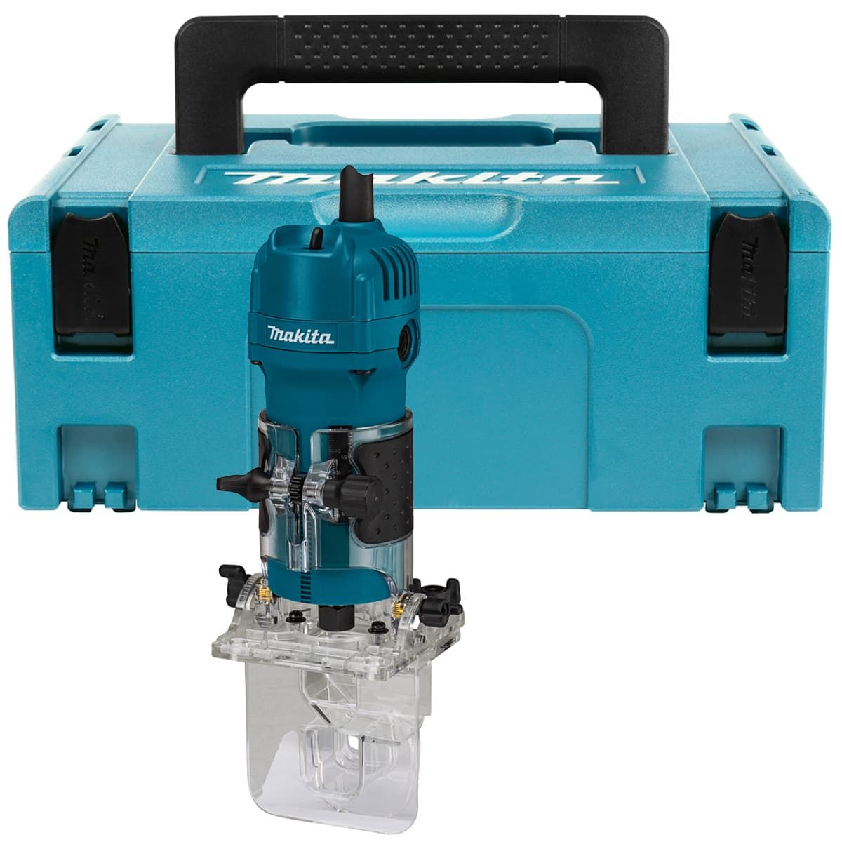 Makita 3710J kantenfrees 6 mm 570W + Mbox