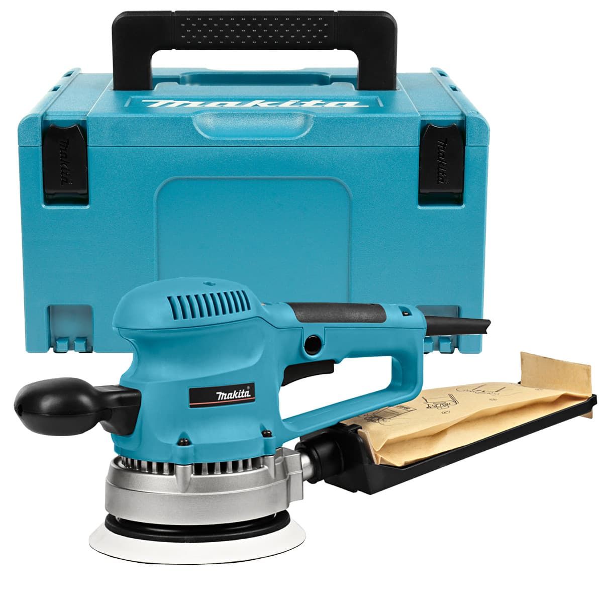 Makita BO6030J excentrische schuurmachine 310W 150 mm + Mbox