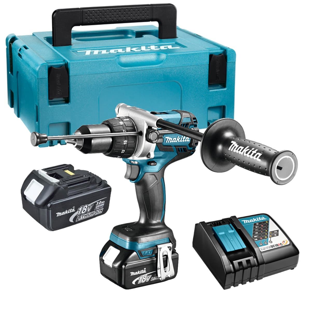 Makita DDF481RFJ accu schroefboormachine 18V 3,0Ah + Mbox