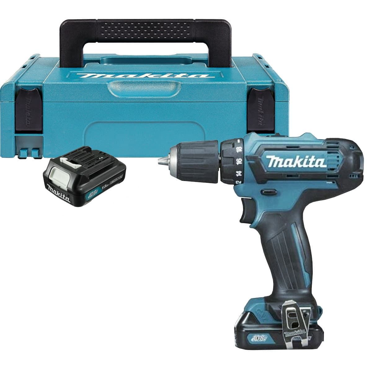 Makita DF331DSYJ accu schroefboormachine 10,8V 1,5Ah + Mbox