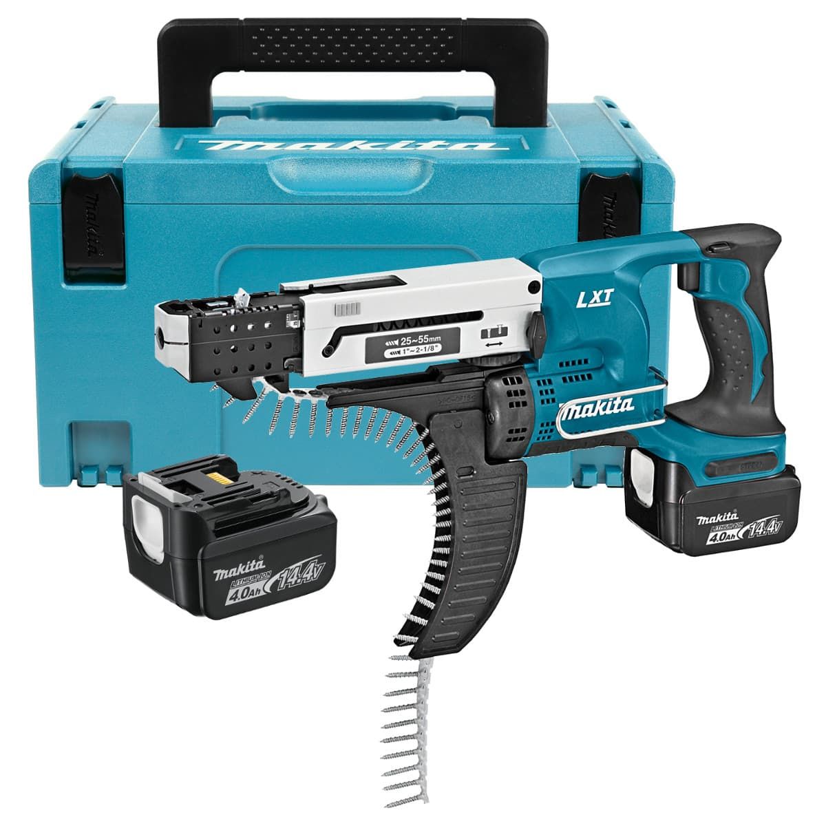Makita DFR540RMJ accu bandschroefmachine 14,4V 4,0Ah + Mbox