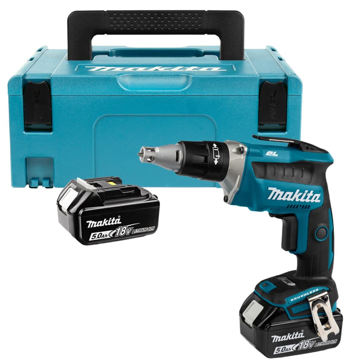 Makita DFS452RTJ accu gipsschroefmachine 18V 5,0Ah + Mbox