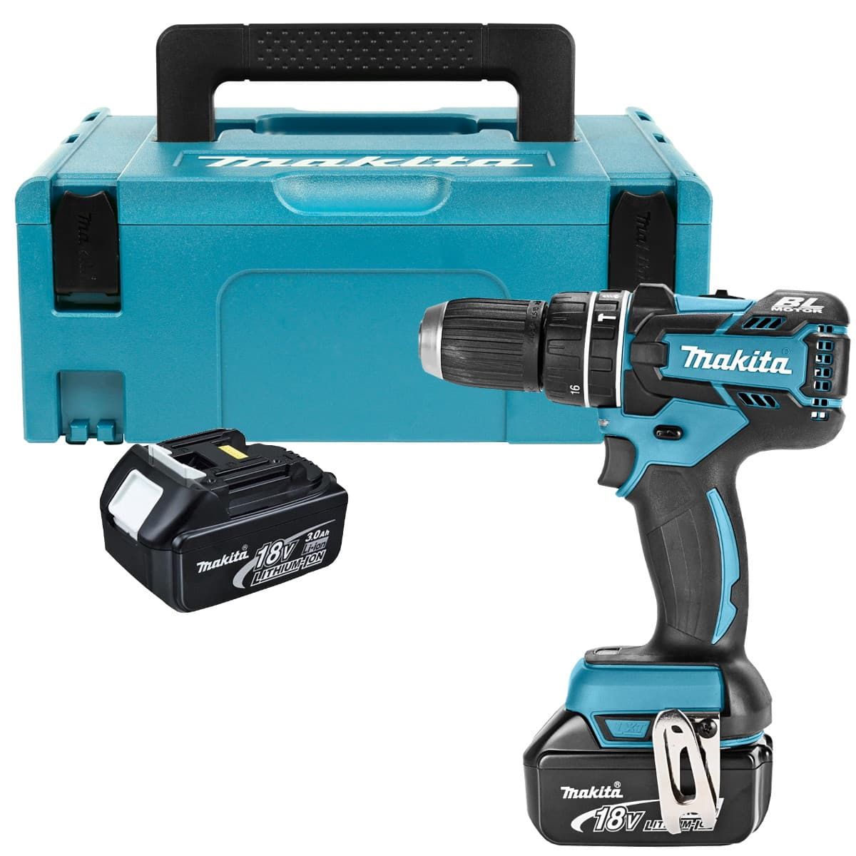 Makita DHP480RFJ accuklopboormachine 18V 3,0Ah + Mbox