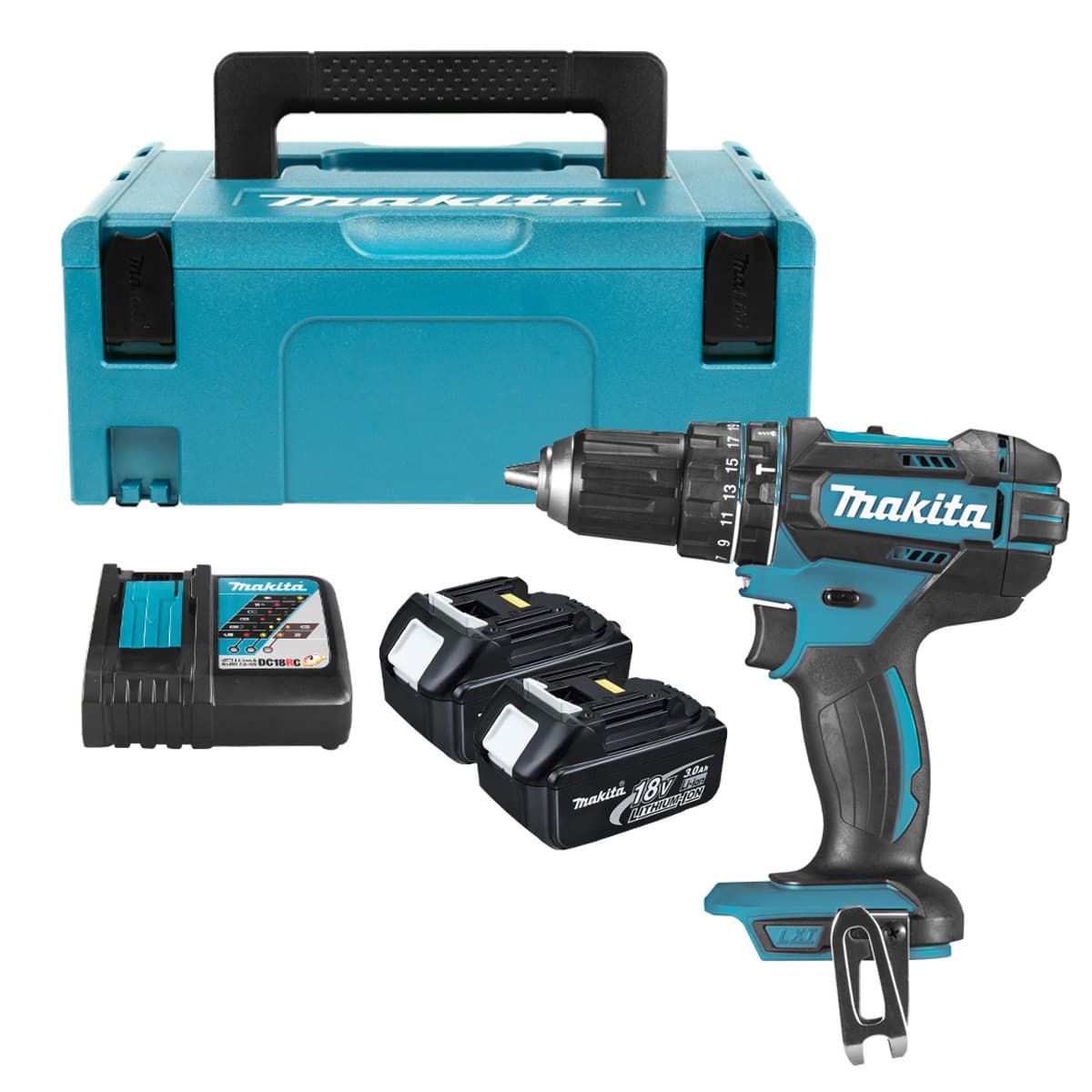 Makita DHP482RFJ accu klopboormachine 18V 3,0Ah + Mbox