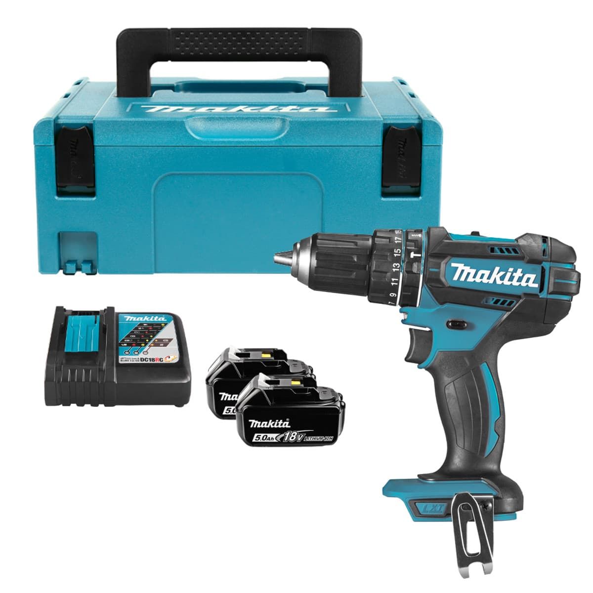 Makita DHP482RTJ accu klopboormachine 18V 5,0Ah + Mbox