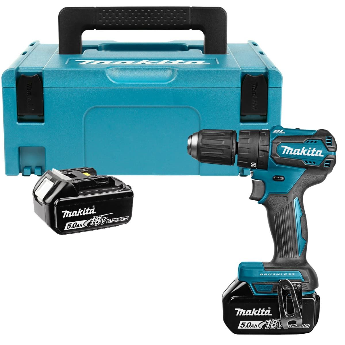 Makita DHP483RTJ accuklopboormachine 18V 5,0Ah + Mbox