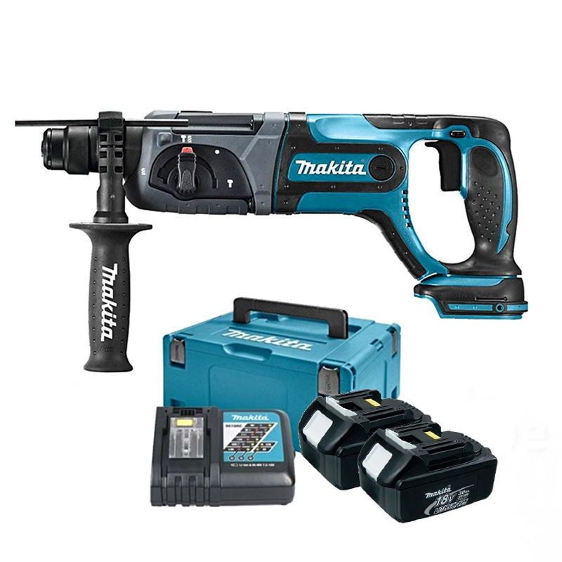 Makita DHR241RFJ accu combihamer SDS plus 18V 3,0Ah + Mbox