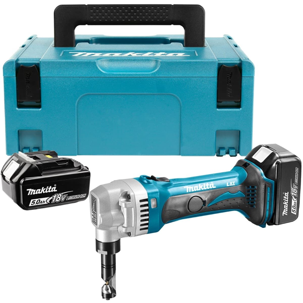 Makita DJN161RTJ accu knabbelschaar 18V 5,0Ah + Mbox