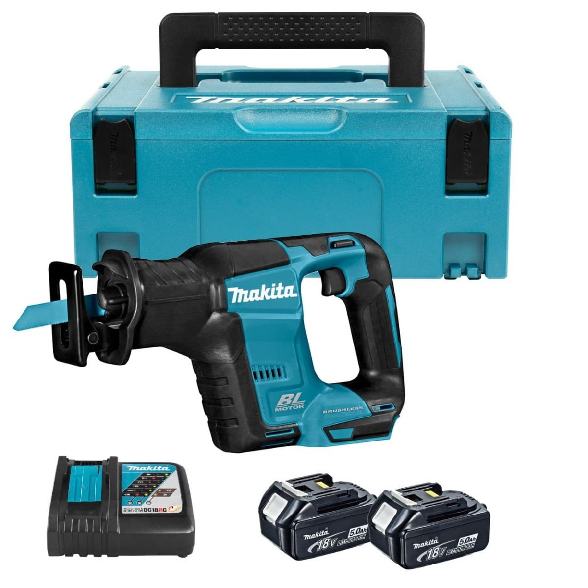 Makita DJR188RTJ accu reciprozaag 18V 5,0Ah + Mbox