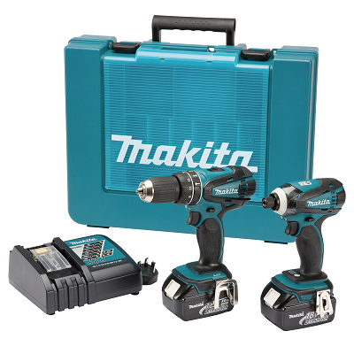 Makita DK1862X 18V Li-Ion accu set combopack met bhp456rfj & btd146z 