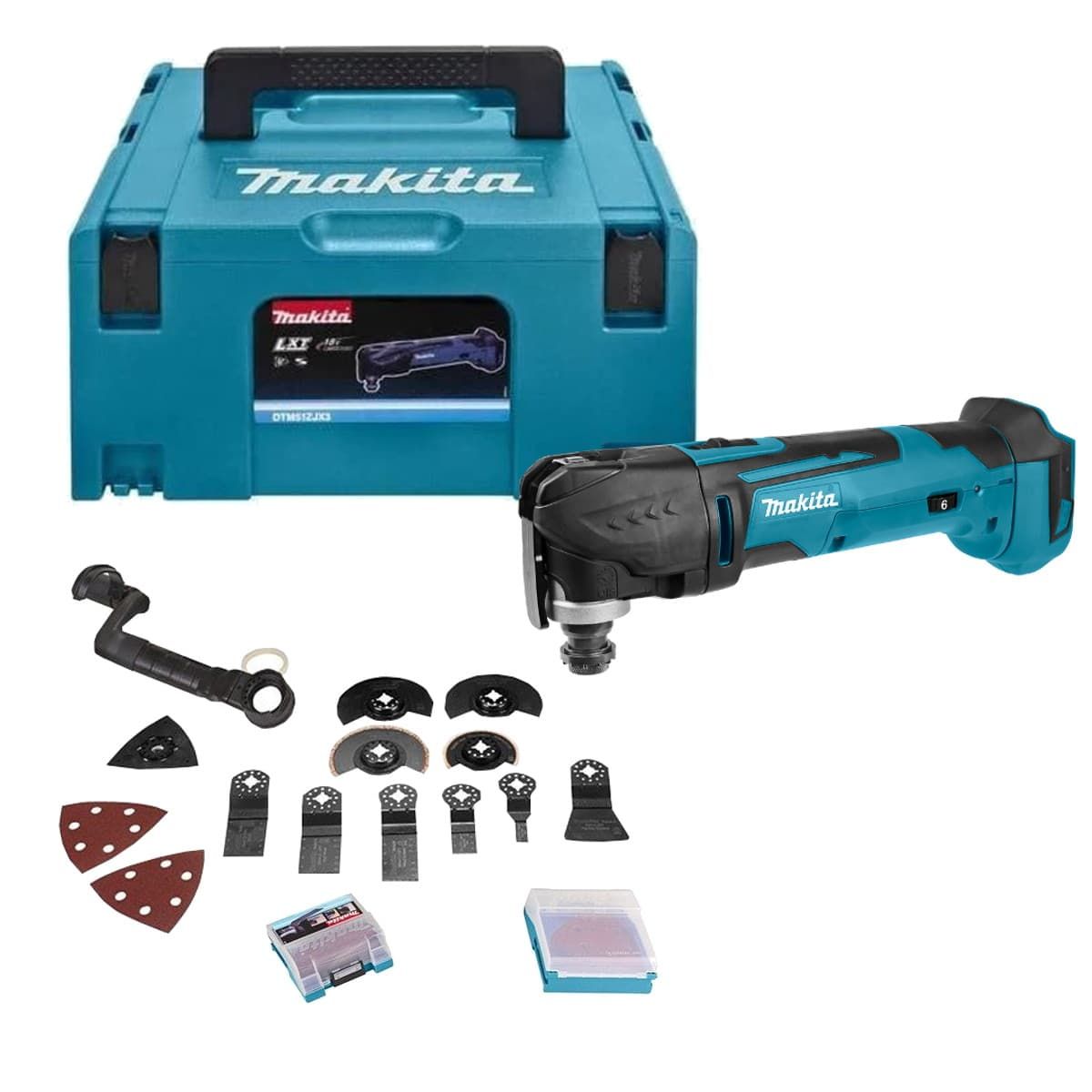 Makita DTM51ZJX3 accu multitool body 18V + accessoires en Mbox