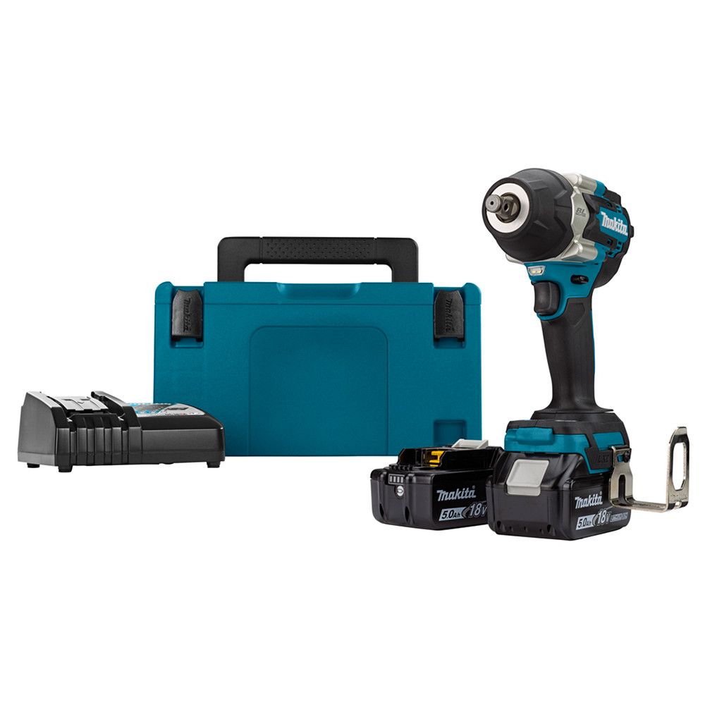 Makita DTW700RTJ accu slagmoersleutel 18V 5,0Ah + Mbox koffer