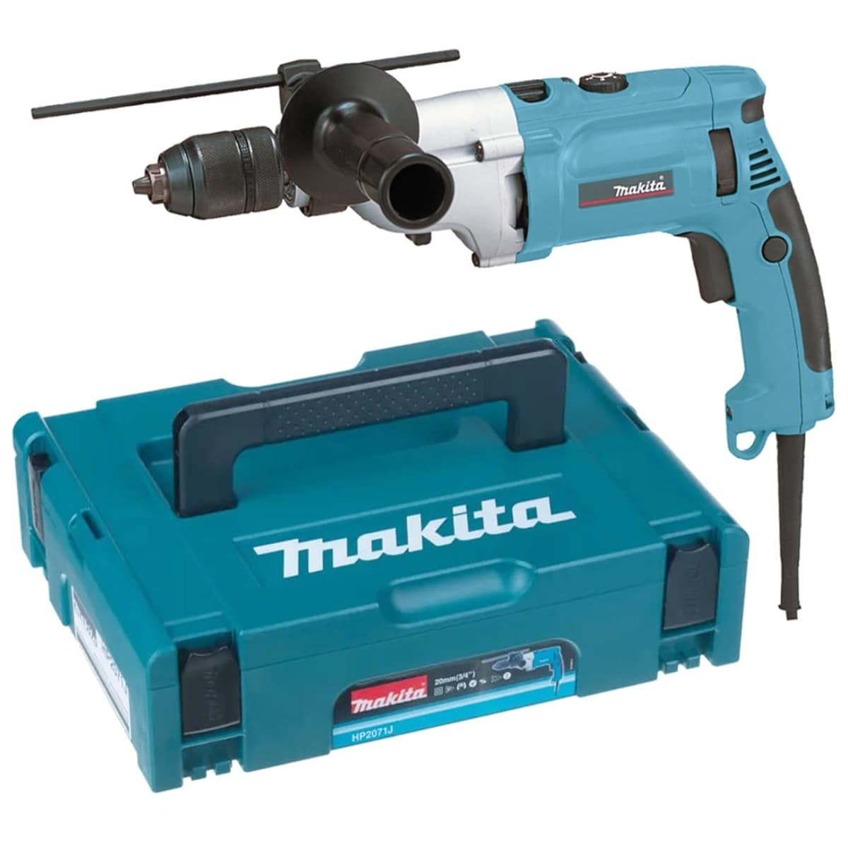 Makita HP2071J klopboormachine 1010W + Mbox