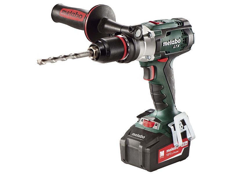 Metabo SB 18 LTX impuls 18V accu klop boormachine set 2x 4.0 accu in koffer 