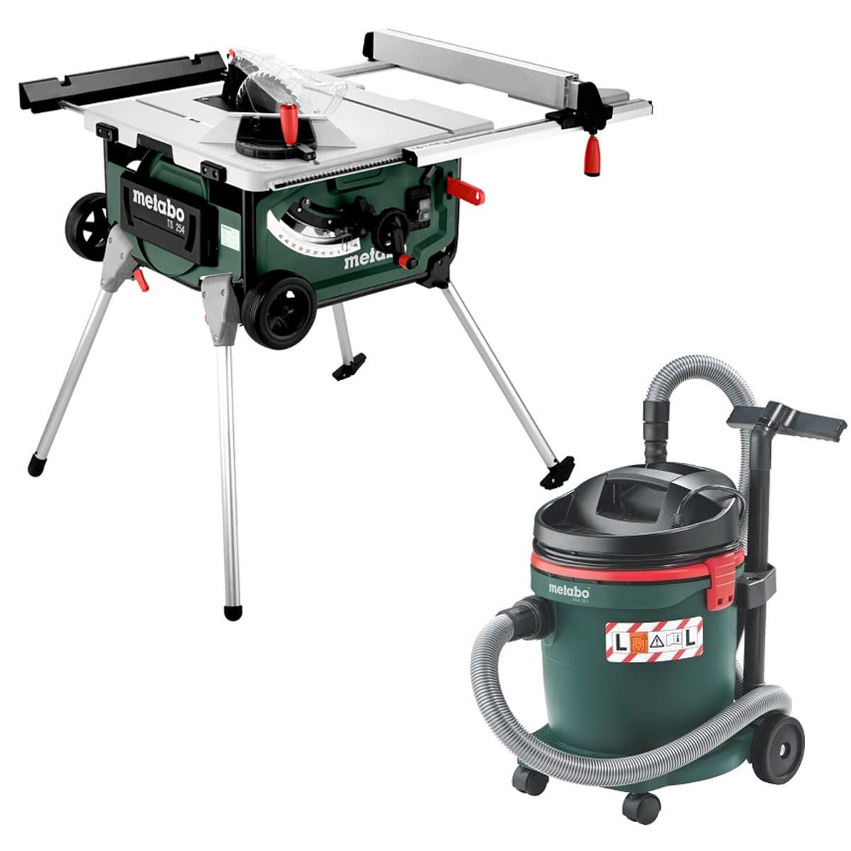 Metabo TS 254 tafelcirkelzaag 254 mm 2000W + ASA 32 L alleszuiger