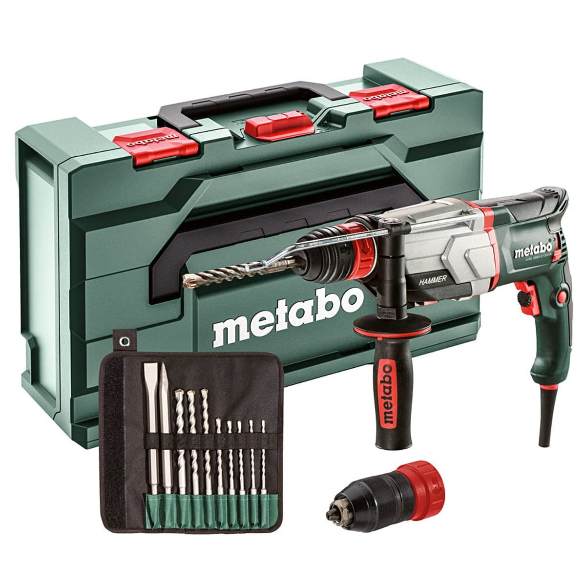 Metabo UHE 2660-2 Quick combihamer SDS plus 800W 2,8J + borenset en koffer