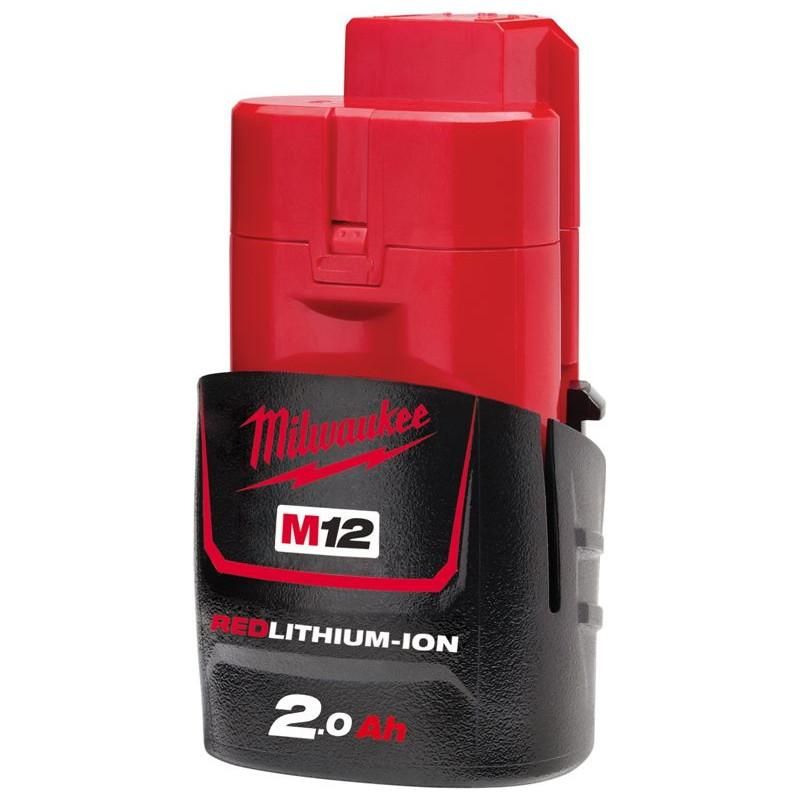 Milwaukee M12 B2 accu 12V 2,0Ah RED Li-Ion