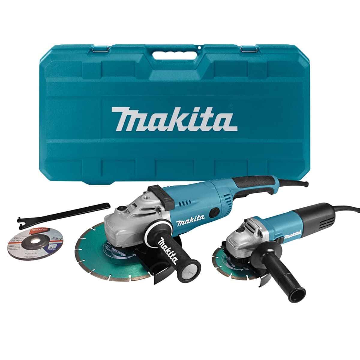 Makita DK0053GX1 set haakse slijper 230 mm en 125 mm + koffer