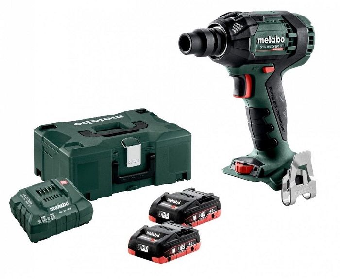 Metabo SSW 18 LTX 300 BL accu slagmoersleutel 18V 4,0Ah LiHD + Metaloc koffer