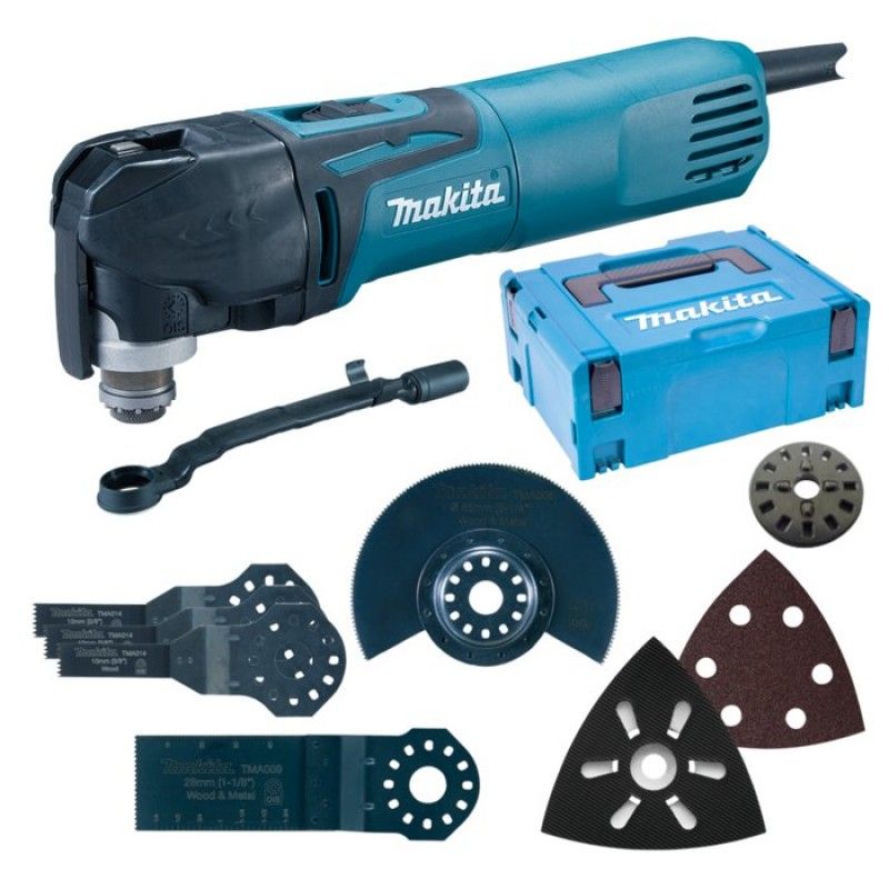Makita TM3010CX5J multitool 320W + 57 accessoires en Mbox koffer
